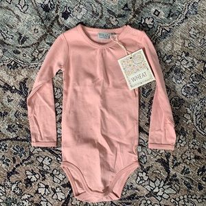 Wheat kids bodysuit shirt